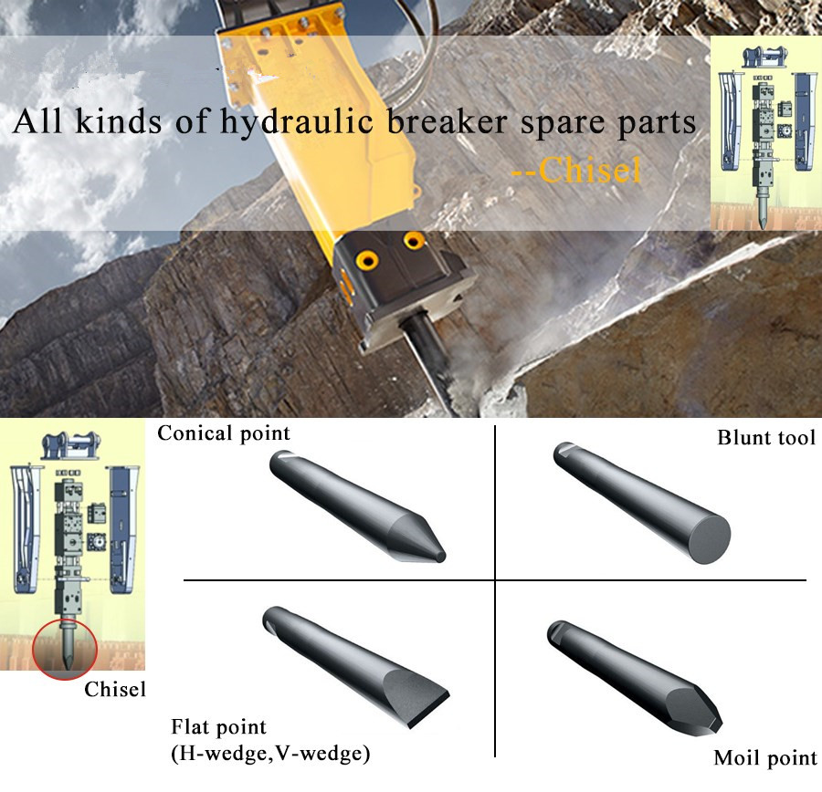 Hydraulic Hammer Breaker Chisel
